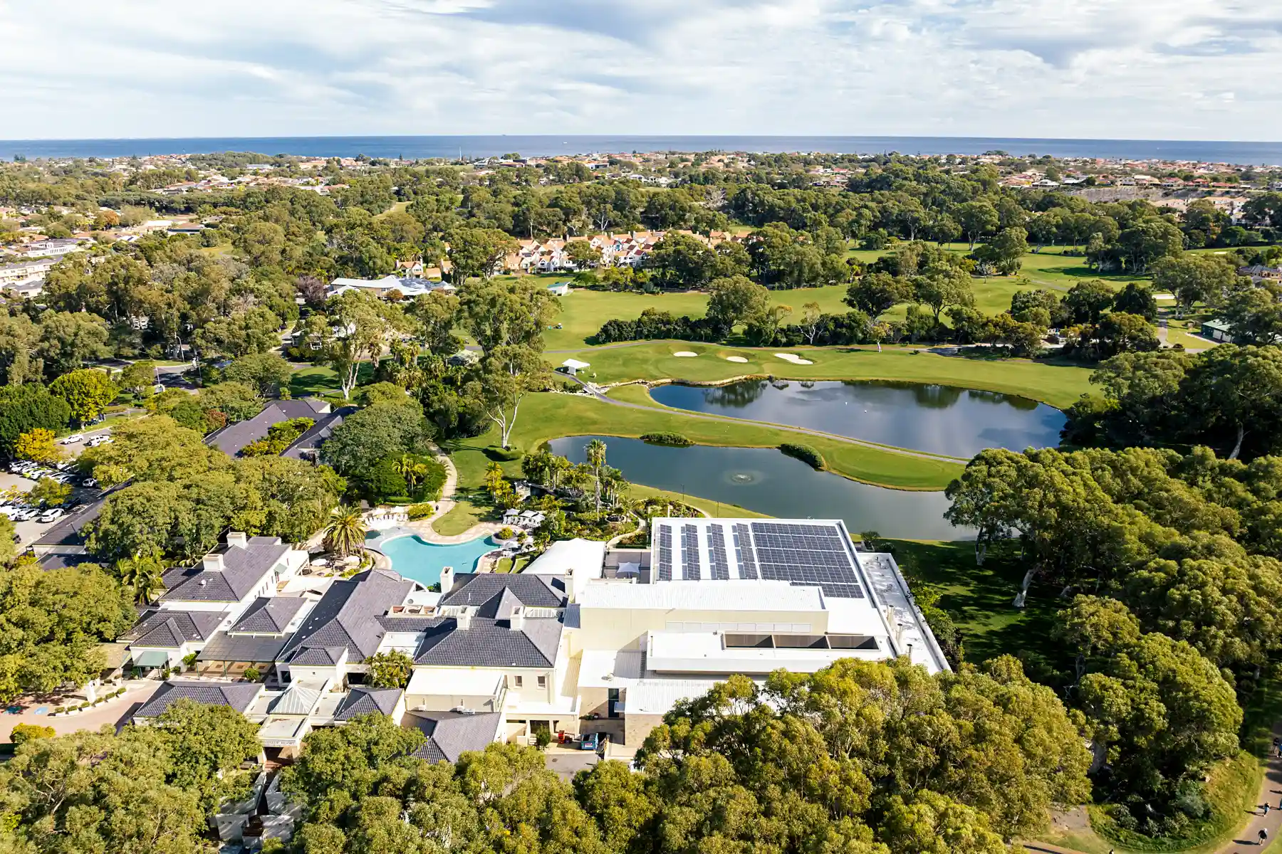 Joondalup Resort Golf Course Hotel Aerial View
